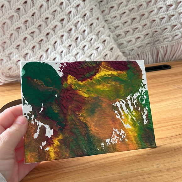 New, Original Painting, Hand Crafted By Me, Acrylic Paint, Muti Colored, Purple - Picture 3 of 4